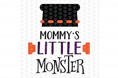 Mommy Little Monster - Halloween SVG EPS DXF PNG Cut File Product Image 2