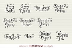 Big Bridal Bundle - Wedding Party 47 ENTOURAGE words cutfile Product Image 7