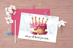 Birthday Party - watercolor clipart Product Image 12