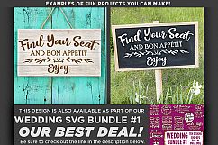 Find Your Seat SVG Wedding Sign - Take Photos Wedding - 5509 Product Image 2