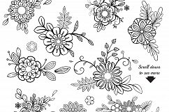 110 Floral Brushes for Adobe Illustrator Product Image 4