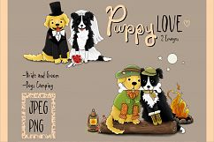 Puppy Love | Clip art illustrations PNG/JPEG Product Image 1