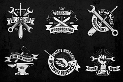 Workshop Emblems On Dark Product Image 2