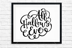 Halloween Hand Lettered Cut Files Bundle, SVG DXF EPS PNG Product Image 2