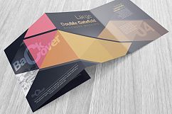 Large Double Gate Fold Brochure Mockups Product Image 4
