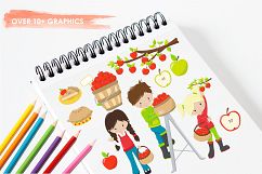 Apple Time Fun graphics and illustrations Product Image 3