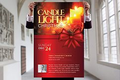 Christmas Candle Light Flyer Poster Template Product Image 3