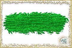 Green Shamrocks Clover Glitter Brush Strokes 24 PNG clipart Splashes  Product Image 19