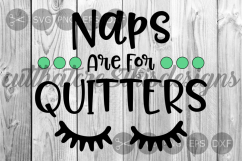 Naps Are For Quitters, Sleepy Eyes, Onesie, Cut File, SVG. Product Image 1