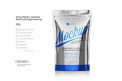 Stand Up Pouch with Zipper Mockup Set Product Image 12