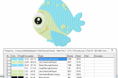 Cute FISH Multipack ~ 3 Filled Super Cute Fish Machine Embroidery Designs - Instant Download ~ Here Fishy Fishy Fishy Product Image 6