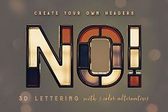 Colorful 3D Lettering Product Image 4