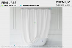 Bath Curtain Mockup Pack Product Image 2
