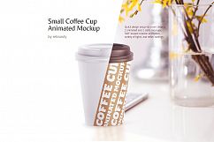 Small Coffee Cup Animated Mockup Product Image 1