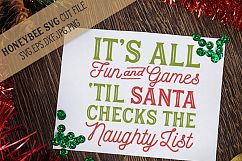 It&#039;s All Fun And Games Santa svg Product Image 1