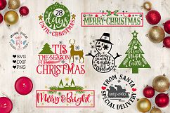 Merry Christmas Mini Bundle in SVG, DFX, PNG Product Image 1