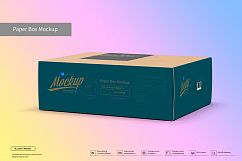 Paper Box Mockup Half Side View Product Image 3