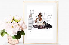 Fashion illustration - Me Time 2 - Dark Skin Product Image 5
