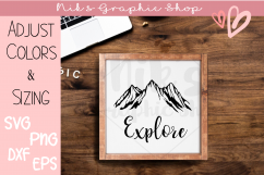 Explore Svg, Be Brave Svg, Bear Svg, Moose Svg, Arrow Svg Product Image 5