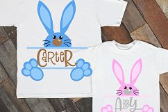 Easter svg, easter bunny svg, easter monogram svg, bunny svg, svg easter, svg easter bunny, svg easter monogram, svg bunny, bunny monogram Product Image 1