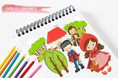 Red Riding Hood graphics and illustrations Product Image 3