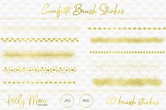 Gold Confetti Brush Strokes Product Image 2