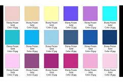 36 Glitter and Solid Color Princess Winter Theme Color Product Image 5