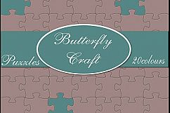 Puzzle digital paper, 20 colors puzzle, Puzzle pieces pattern, Puzzle background, Puzzle pieces invitation, Puzzle theme, Custom puzzle Product Image 1