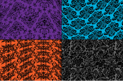 Halloween Distorted Damask Patterns Product Image 2