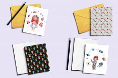 Busy Children - Watercolor Clip Art Set Product Image 3