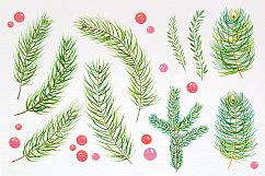 Christmas. Watercolor illustrations. Product Image 6