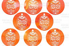 Printable Halloween Gift Tags Sugar Skull Day of the Dead Product Image 3