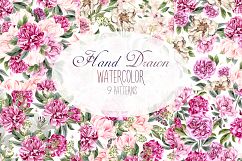 Hand Drawn Watercolor 9 Pattern Product Image 1