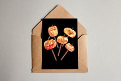 The Mad Halloween - Watercolor Clip Art Set Product Image 10
