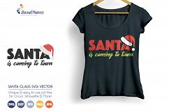 Santa is Coming to Town - Christmas SVG Vector Product Image 1