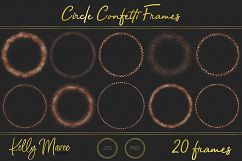 Rose Gold Circle Confetti Frames Product Image 4