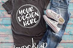 Gray t shirt mock up 6486 Product Image 2