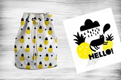 Black cat and pineapples Product Image 4