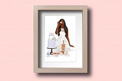 Fashion illustration - Baker Girl - Dark Skin Product Image 5