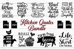 Kitchen Quotes Svg Designs Bundle SVG, EPS, DXF, PNG Product Image 1
