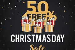 Christmas and New Year 2018 Discount Sale banners Product Image 1