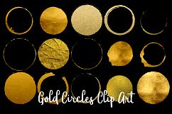 Gold Circles and Rings Clipart, 30 Transparent PNG Files Product Image 3