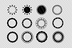 Circle monogram svg dxf cut files Product Image 2