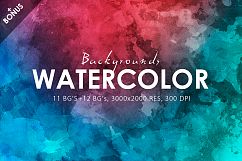 Only Watercolor Backgrounds Bundle Product Image 26