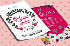 Double Sided Wedding Invitation Card Product Image 1