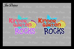 Kindergarten Rocks SVG DXF EPS PNG Product Image 1