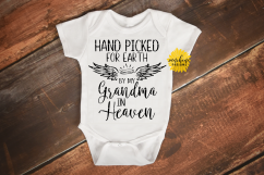 HAND PICKED FOR EARTH BY MY GRANDMA IN HEAVEN SVG DXF PNG Product Image 2