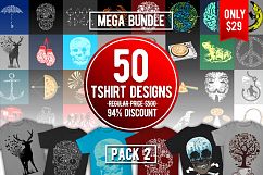  Tshirt Designs Mega Bundle Pack 2 Product Image 1