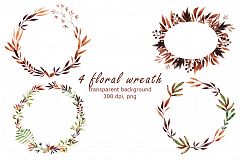 Sweet Autumn - Watercolor Clip Art Set Product Image 4