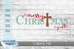 Merry Christmas Y&#039;all SVG - A Christmas SVG Product Image 1